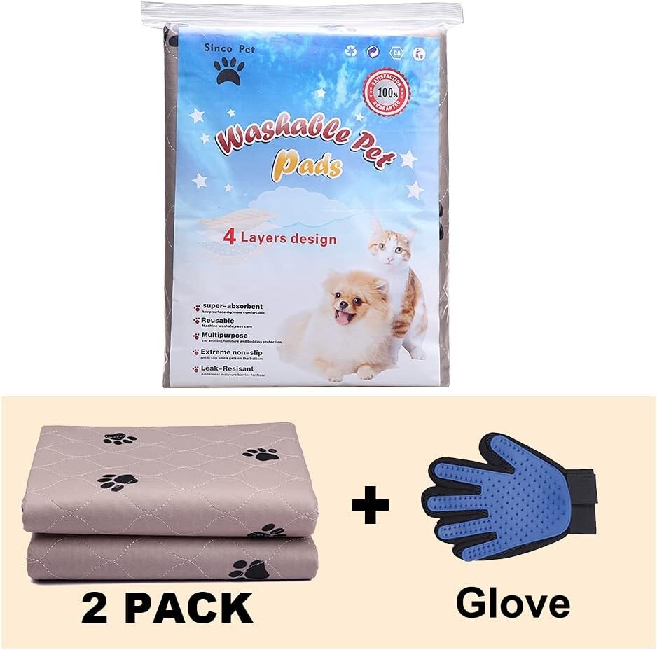 Super Absorbent Waterproof Dog Pee Pads - 48x48 Inch, Non-Slip Training Solution