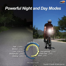 Load image into Gallery viewer, Durable IP67 Waterproof 650 Lumen Bicycle Headlight with Secure Handlebar Mount