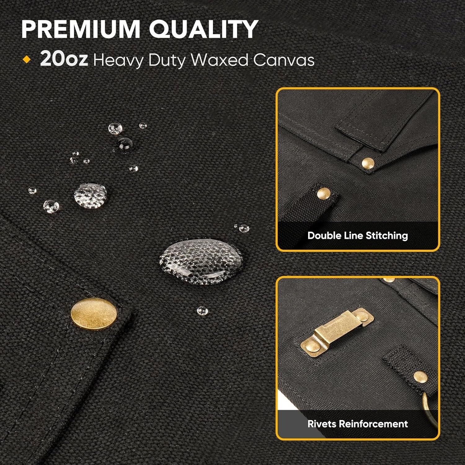 Adjustable Work Apron with 10 Pockets - Perfect Gift for DIY Enthusiasts