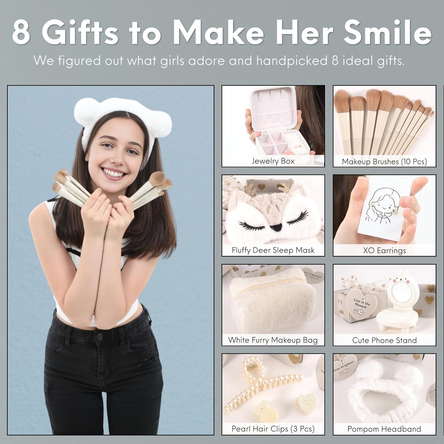 Empowering Gift Basket for Tween & Teen Girls - 8 Trendy Surprises for Birthdays