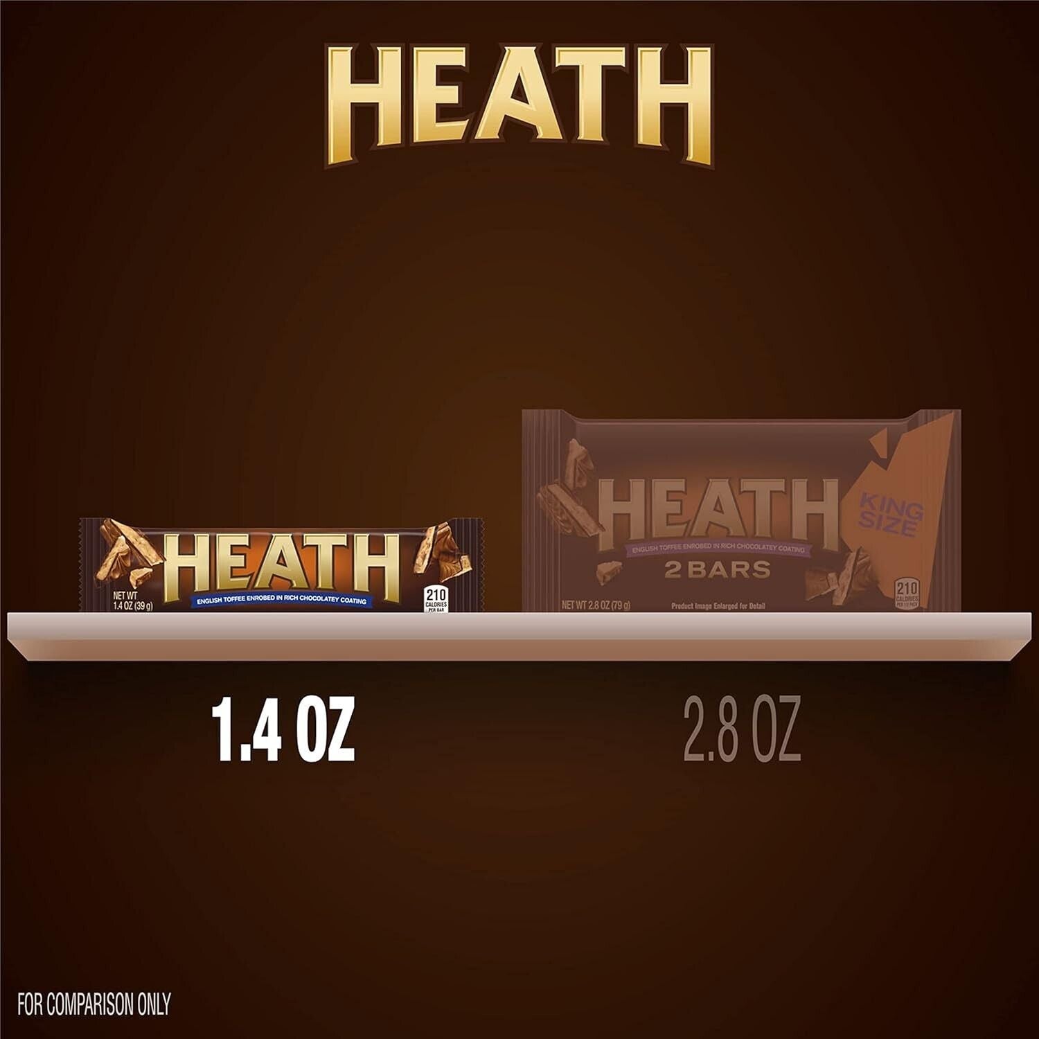 Chocolatey English Toffee Candy Bars, Gluten-Free, Perfect for Snacking Anytime