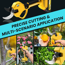 Load image into Gallery viewer, Modern Cordless Pruning Shears with 2 Lithium-Ion Batteries and Safety Features