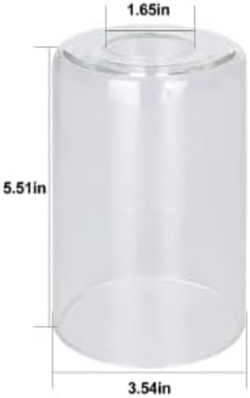 High Light Transmission Clear Glass Lamp Shade Set - Perfect for Chandeliers