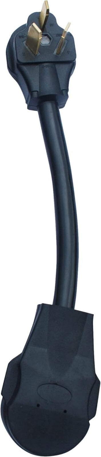 Durable NEMA 3-Prong to 4-Prong Adapter for Smooth Power Transfer - 12' Length