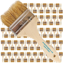 Load image into Gallery viewer, 3-Inch Disposable Chip Paint Brushes - Perfect for Painting &amp; Staining (96 Pcs)