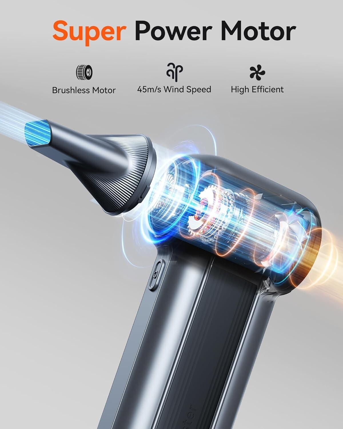 Rechargeable Air Duster with 3 Speed Settings - Versatile Cleaning Solution
