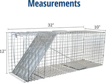 Load image into Gallery viewer, Professional Quality 1-Door Humane Animal Trap - Safe for Cats, Raccoons &amp; More