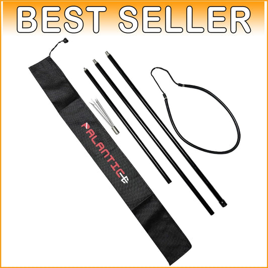 Portable 6.5-Inch Aluminum Spearfishing Rod with 5-Prong Tip & Easy Carry Bag