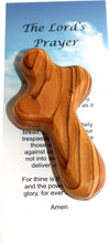 Load image into Gallery viewer, 25 Compact Olive Wood Crosses with Authenticity Cards - Handmade in Bethlehem