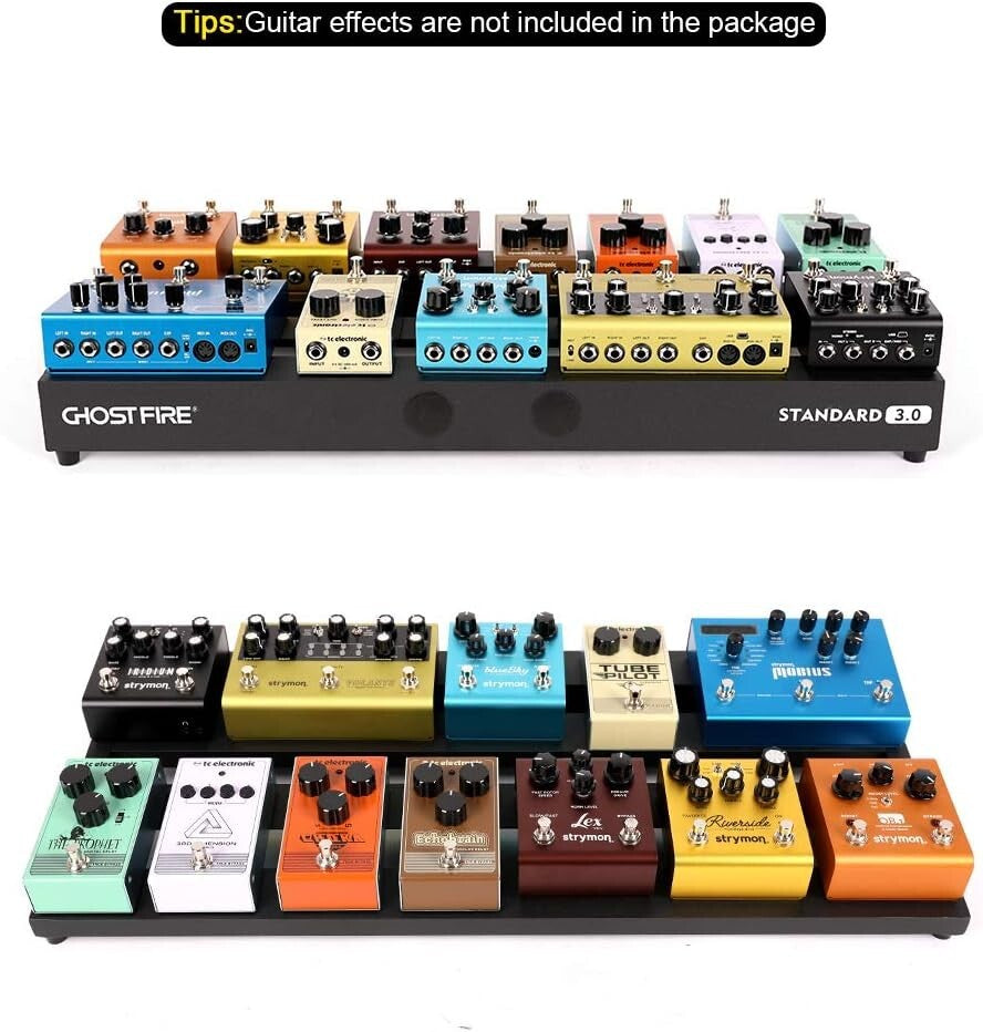 Aluminum Guitar Pedal Board 27.5''x12.5'' for Musicians - Ergonomic and Portable