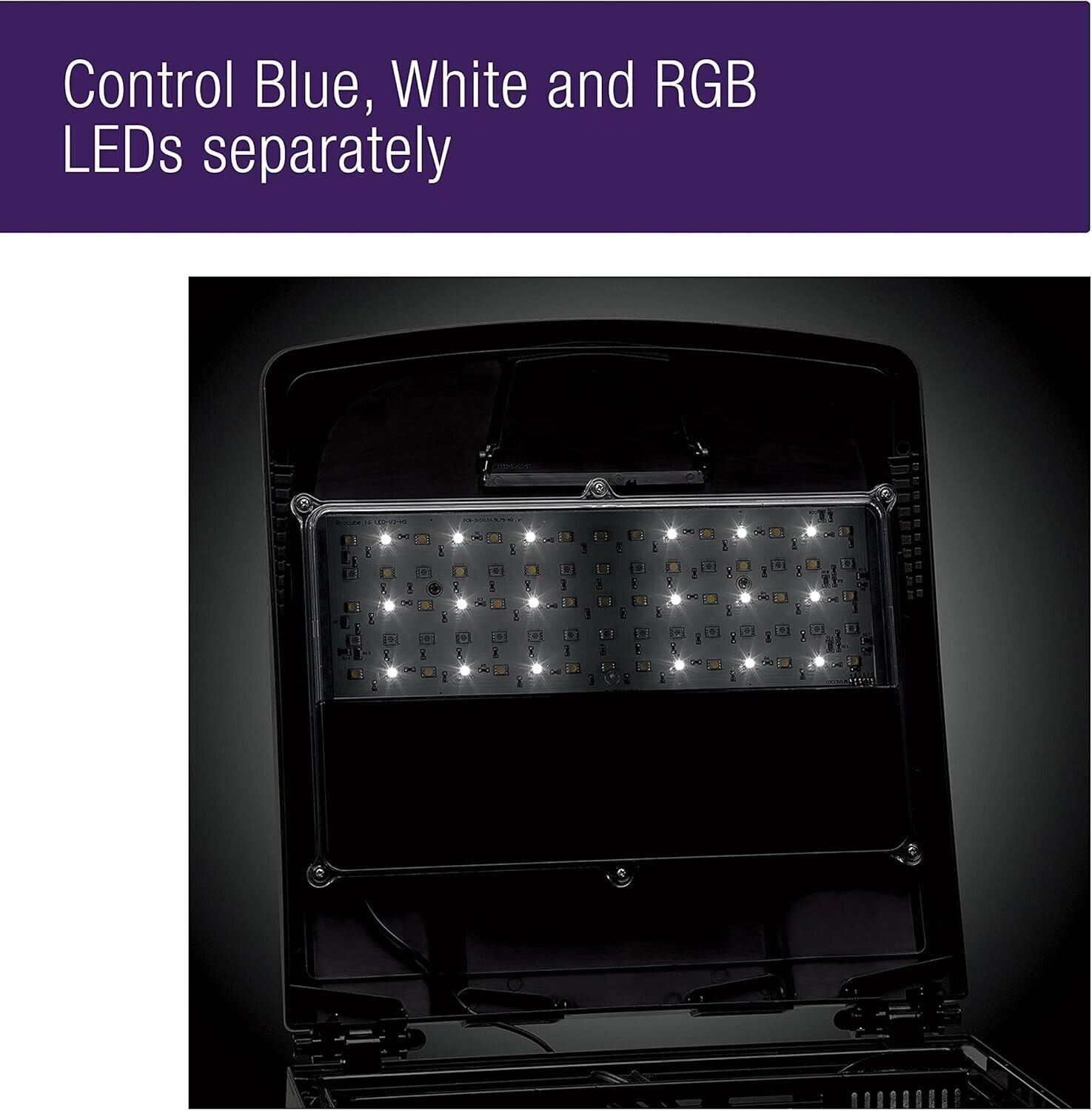 Sleek 16-Gallon BioCube Aquarium with Integrated LED Lighting Kit - All-in-One