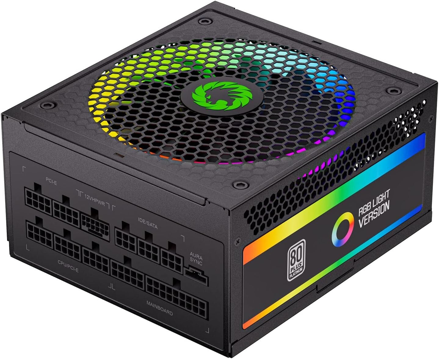 Premium 1300W Power Supply - 80+ Platinum Certified, RGB Lighting & Air Cooling
