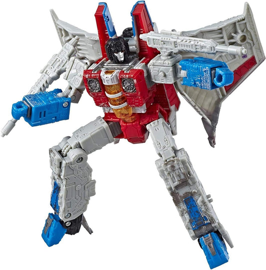 Voyager Starscream Action Figure: Converts to Jet, Includes Weapons & Effects