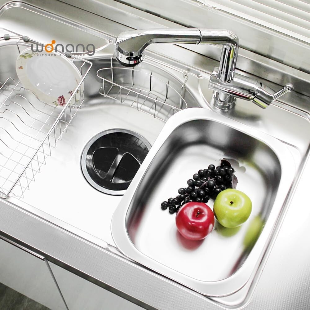 Premium Stainless Steel Dish Tub - Multi-Purpose Kitchen Sink Bowl 11.8" x 15.4"