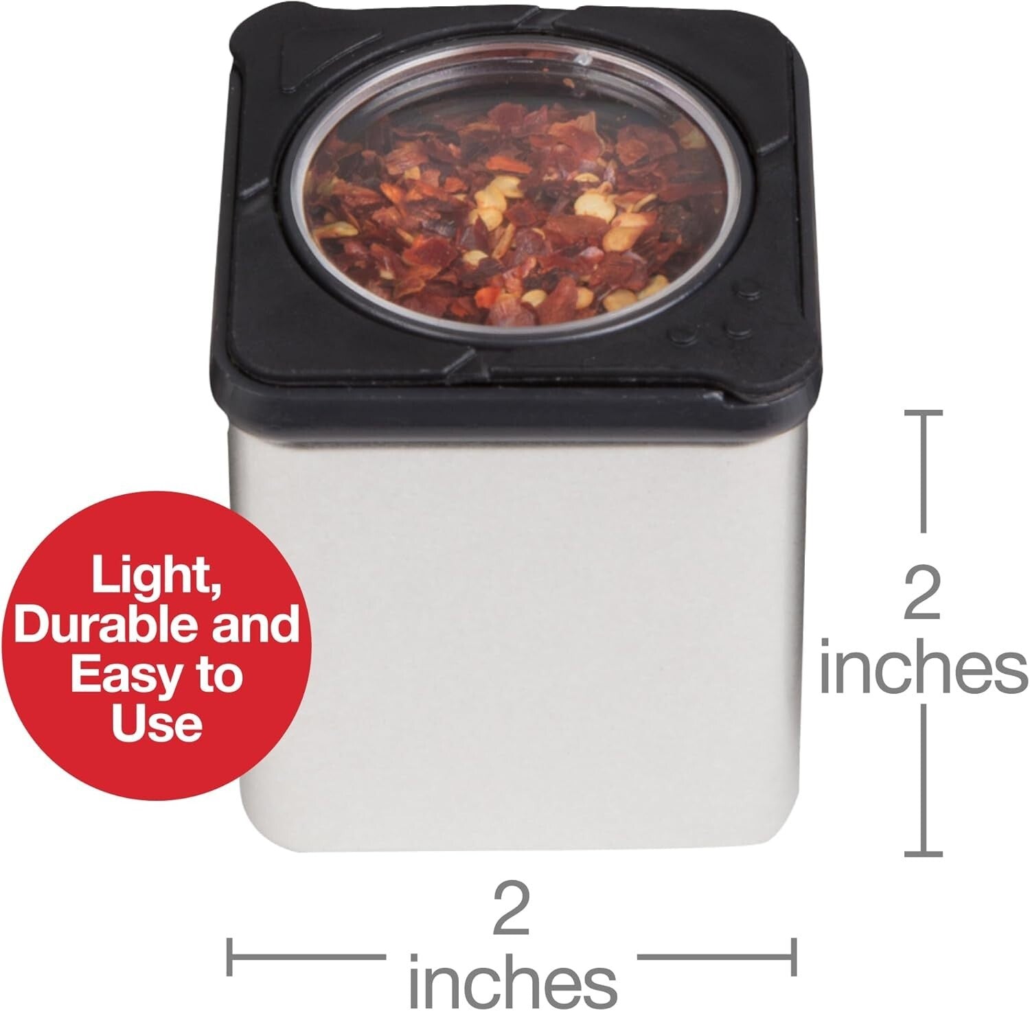 Stylish Magnetic Spice Containers - 24 Glass Jars with Easy Open Lids