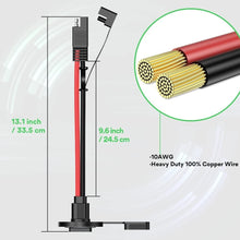 Load image into Gallery viewer, 10AWG Weatherproof SAE Connector Sidewall Port with Quick Connect Adaptors