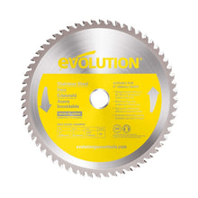 Load image into Gallery viewer, 9-Inch 60 Tooth Carbide Tipped Circular Saw Blade for Stainless Steel Cutting