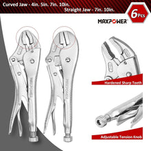 Load image into Gallery viewer, Complete 15-Pc Locking Pliers Set with Ergonomic Tool Bag for Welding Tasks