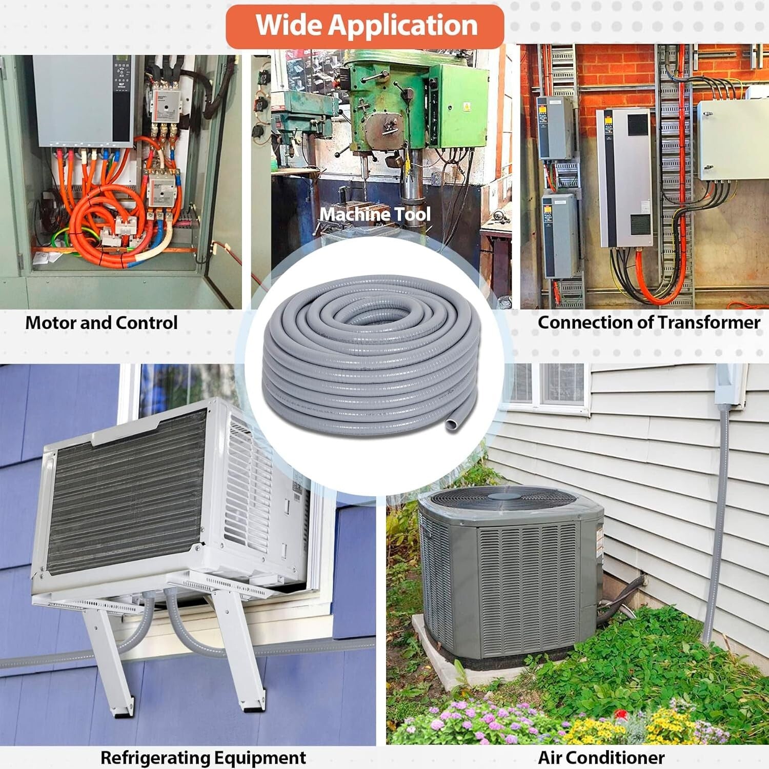 Premium 1/2" Liquid-Tight PVC Conduit Kit for Versatile Electrical Installations