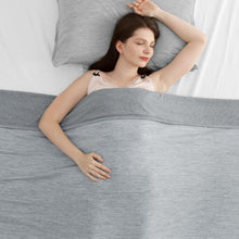 Load image into Gallery viewer, Dual-Sided Arc-Chill Cooling Blanket - 51" x 67" Grey Throw for Ultimate Comfort