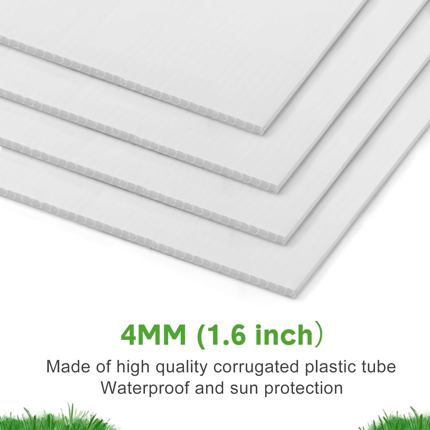 Customizable Double-Sided Lawn Signs with Metal Stakes - 20 Pack, 16x12 Inches