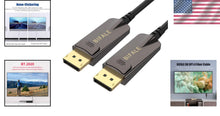 Load image into Gallery viewer, 8K Fiber Optic DisplayPort Cable - 25ft, VESA Compatible, Heavy Duty Connector
