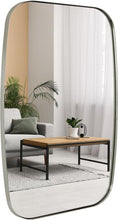 Load image into Gallery viewer, Versatile 32x40 Nickel Oblong Mirror for Bathroom &amp; Living Room - Easy Install