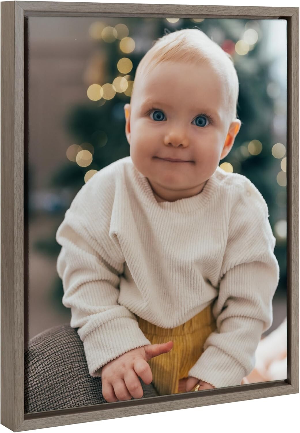 16x20 Custom Printed Canvas Art - Hand-Framed Gray Wall Decor for Any Room