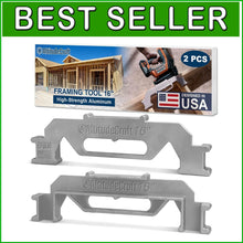 Load image into Gallery viewer, 16-Inch Precision Framing Jig - 2-Piece Stud Layout Tool for Quick Measurements