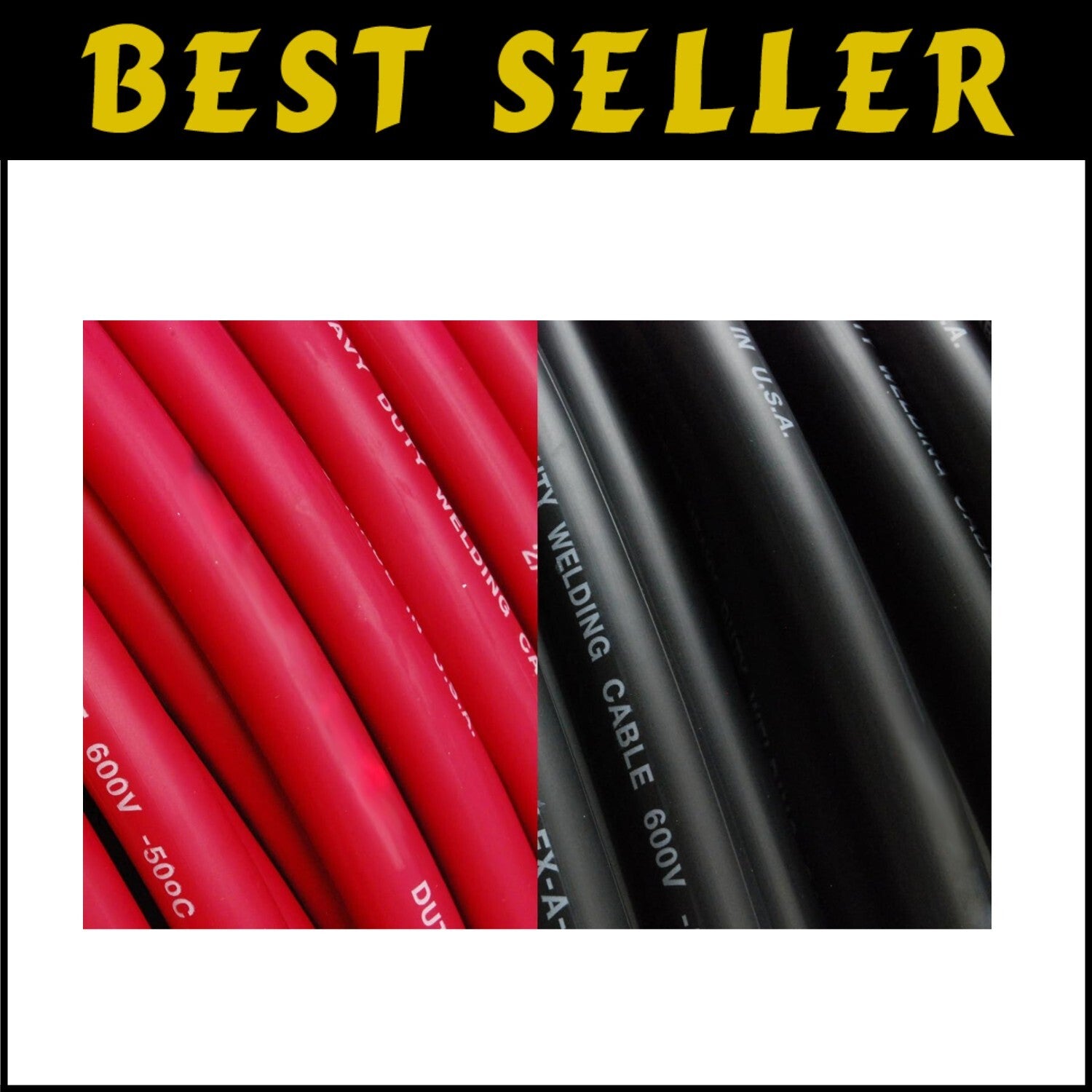 Versatile 4/0 AWG Copper Welding & Battery Cable: 10FT Red and 20FT Black