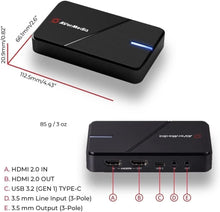 Load image into Gallery viewer, Ultra-Low Latency HDMI Video Capture Card for PS5, Xbox Series X/S &amp; Switch