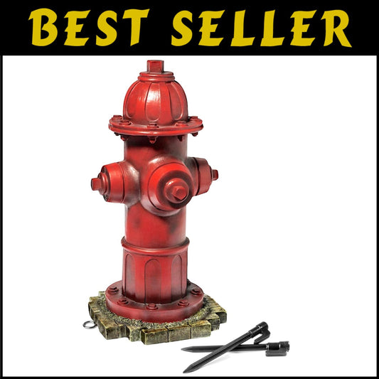 Durable Dog Fire Hydrant Garden Statue with Stakes - Perfect for Pet Training
