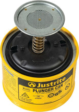 Load image into Gallery viewer, Compact Steel Plunger Can for Safe Solvent Dispensing - Yellow, FM Approved