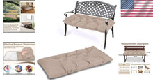 Load image into Gallery viewer, Luxury Khaki Indoor/Outdoor Bench Cushion 59'' Long - Firm Comfort Solution