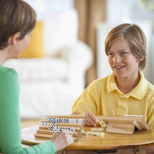 Load image into Gallery viewer, Set of 4 Wooden Domino Racks with Adjustable Stand - Ideal for Mexican Train