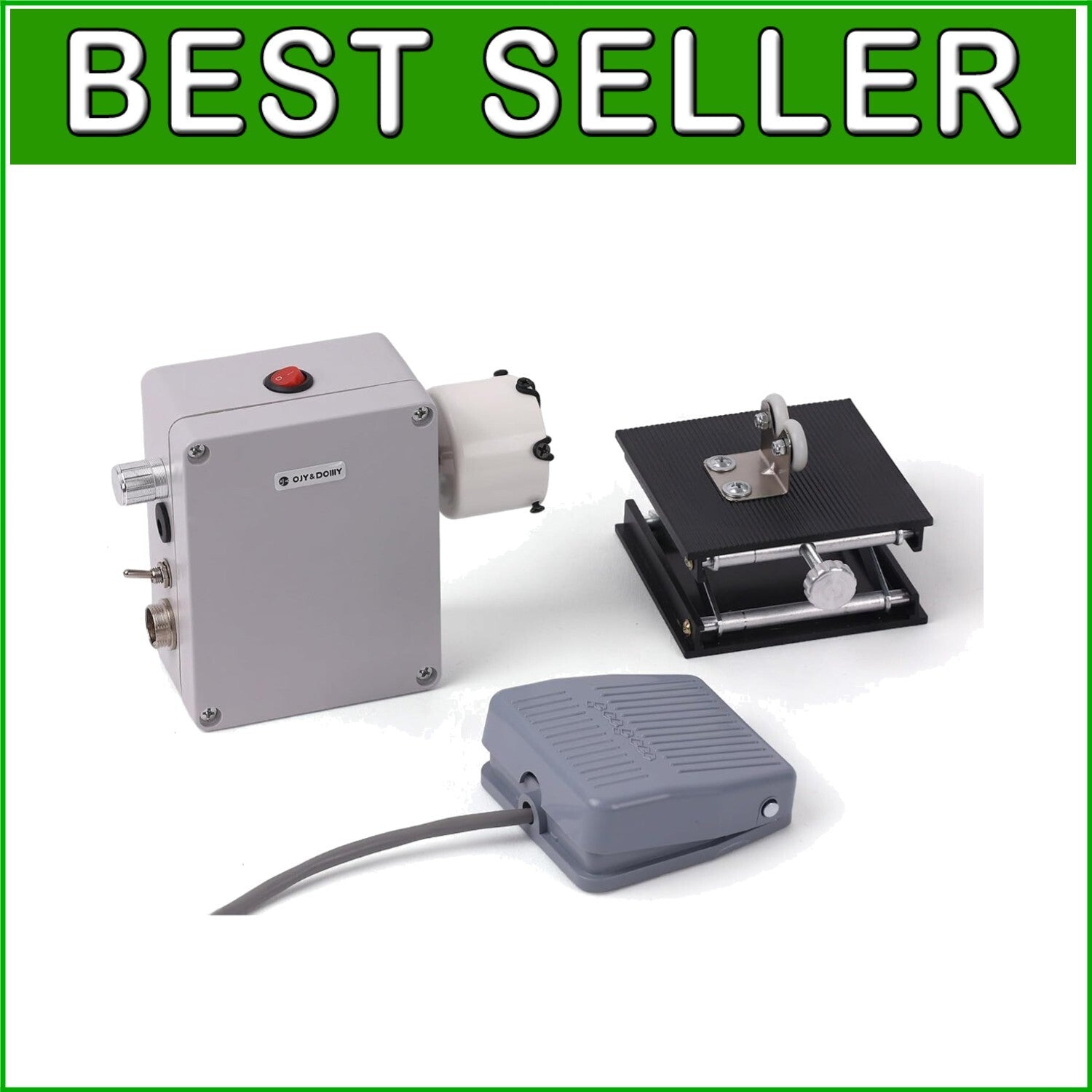 Comprehensive Fishing Rod Repair Kit with Pedal for Effortless Epoxy Drying