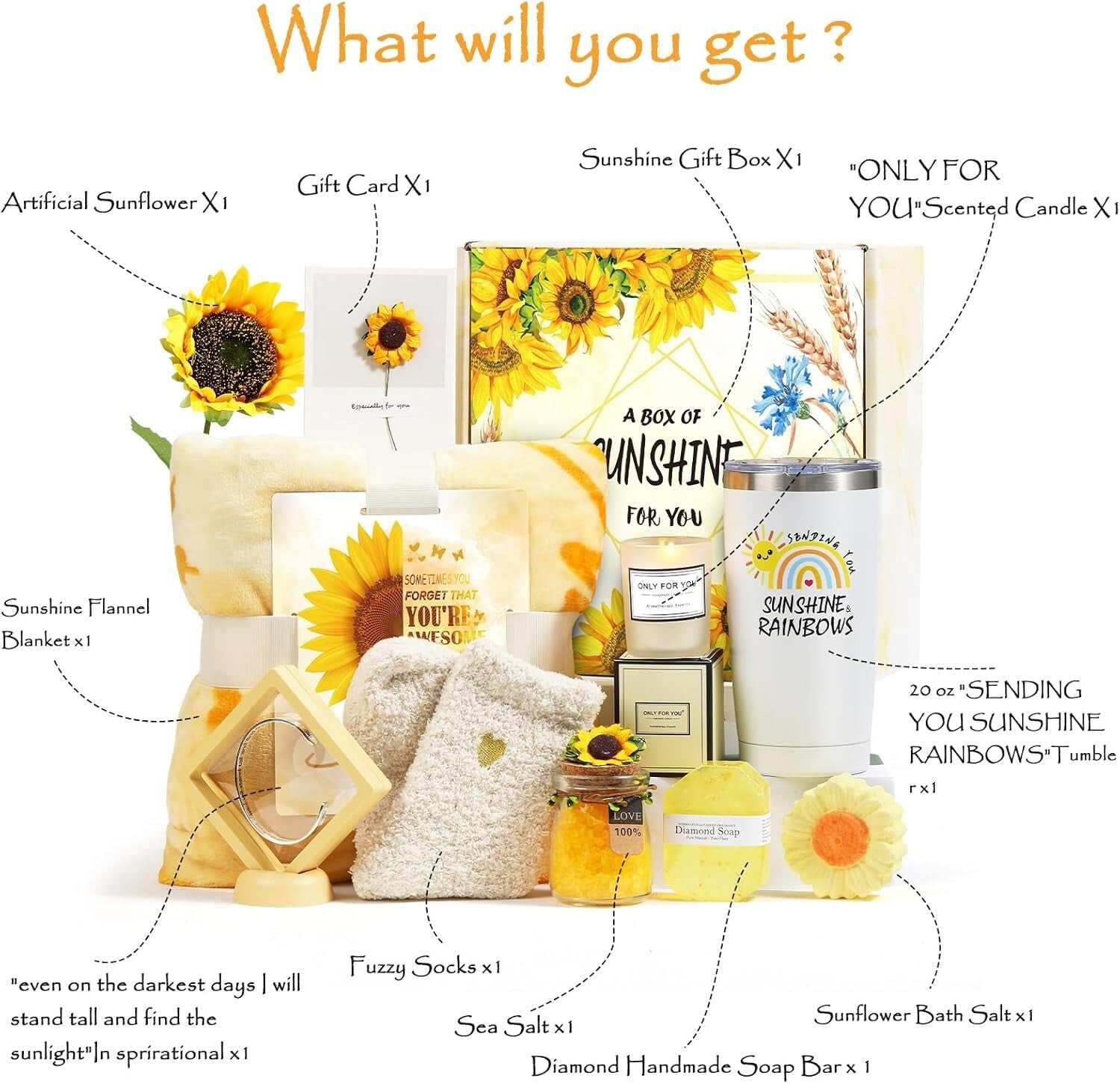 Unique Spa Gift Set for Her - 10 Pieces of Floral Relaxation Essentials