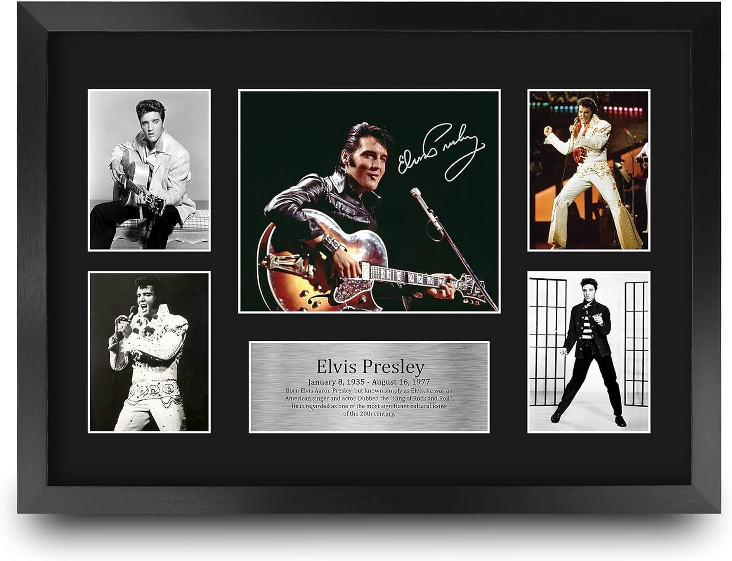 16x12 Elvis Presley Signed Photo - Iconic Music Memorabilia for Enthusiasts
