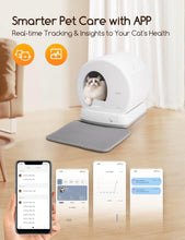 Load image into Gallery viewer, Extra Large Automatic Cat Litter Box with Odor Control &amp; Whisper-Quiet Function