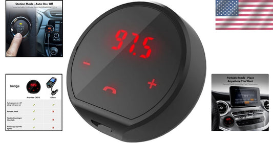 CK310 Portable Bluetooth FM Transmitter - Versatile Wireless Car Audio Solution