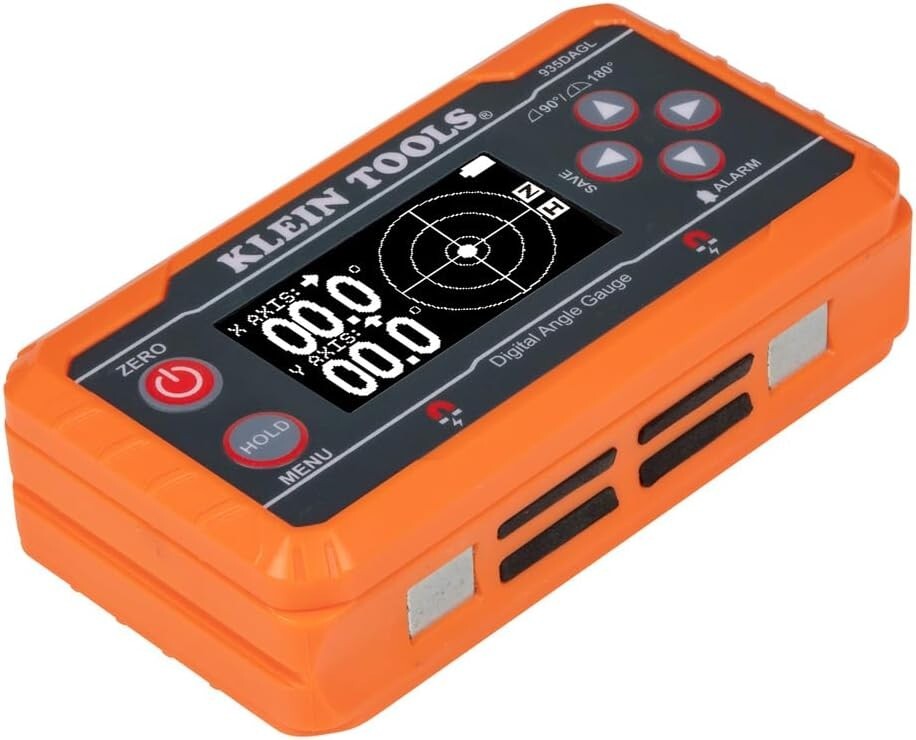 Digital Level Angle Finder with Programmable Angles - 0-90 and 0-180 Degrees