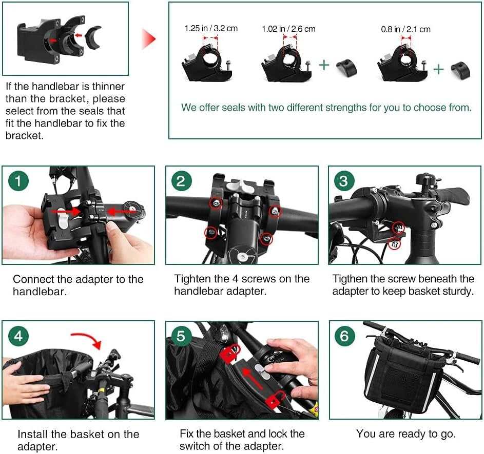 Deluxe Foldable Pet Bike Basket - Quick-Release Carrier for Small Cats & Dogs