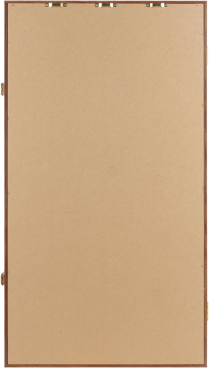 Compact Wall-Mounted Souvenir Spoon Cabinet with Keyed Lock - 60 Spoon Holder