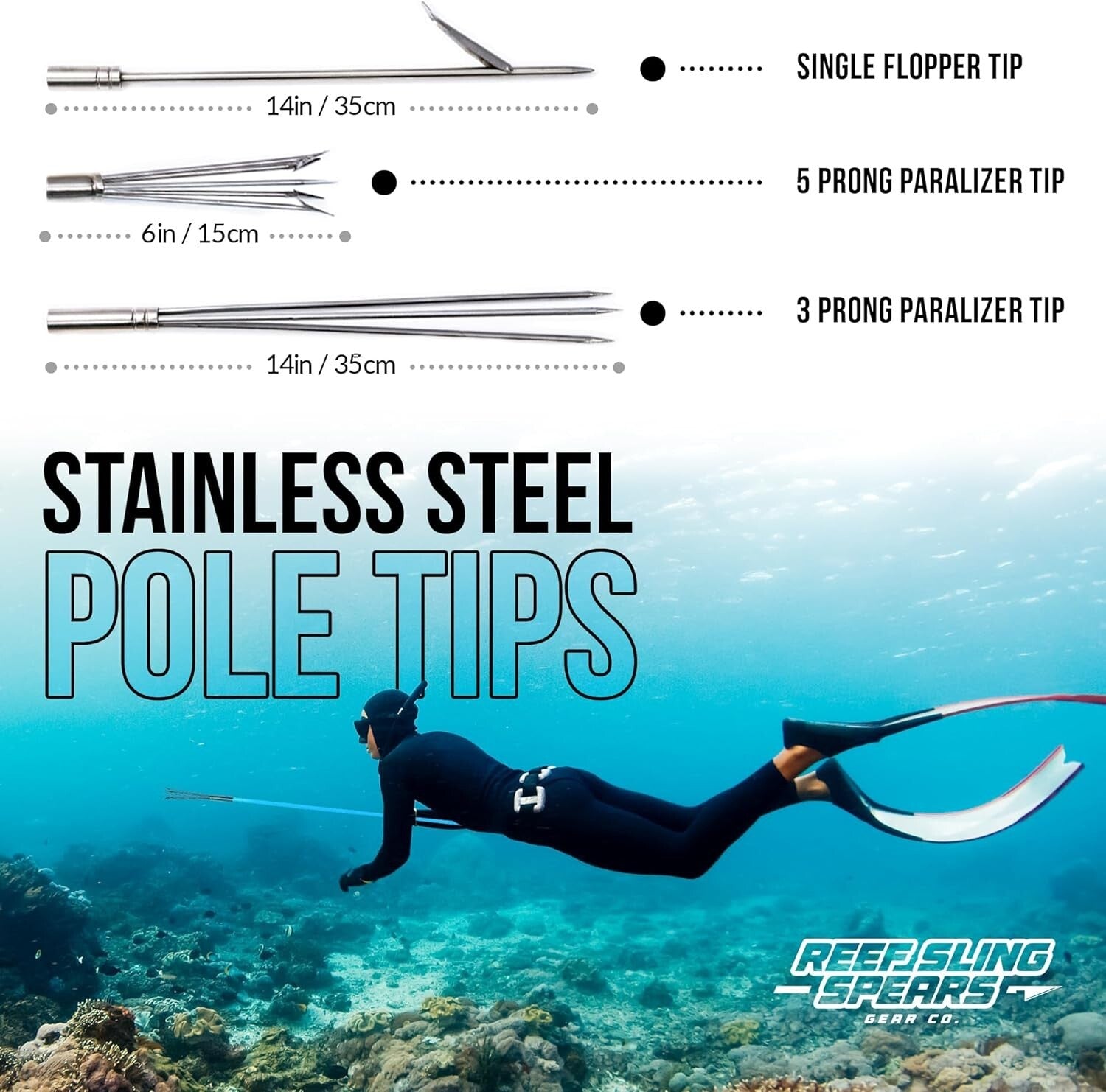 All-in-One Hawaiian Sling Fishing Set with Travel Bag for Spearfishing Adventure