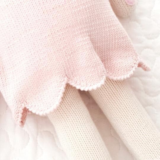 Charlotte The Dog Hand-Knit Doll - 100% Cotton, Fair Trade, 10 Meals Provided