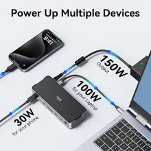 Load image into Gallery viewer, Ultimate 13in1 USB C Docking Station for 3 Monitors - 4K Support &amp; 10Gbps Speed