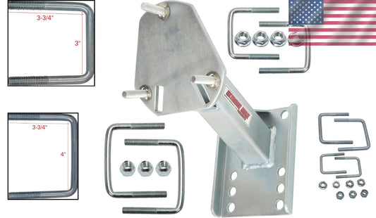 Durable High-Mount Spare Tire Carrier for 4, 5 & 6-Hole Patterns - Easy Install