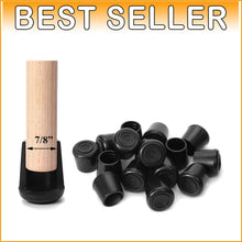 Load image into Gallery viewer, Odorless Non-Slip Rubber Chair Leg Caps - Perfect for Hardwood Floors, 7/8"