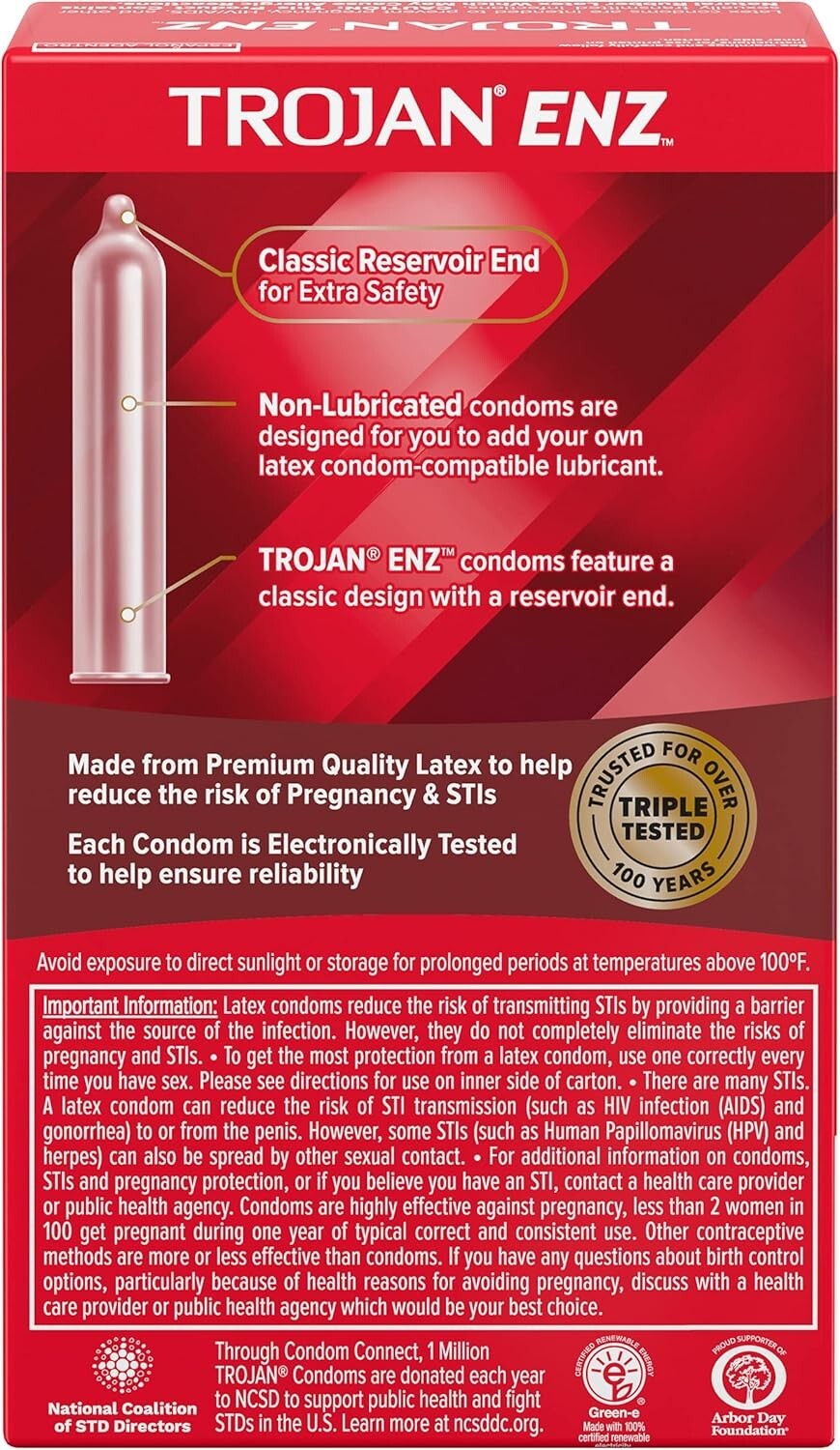 Premium Quality Non-Lubricated Latex Condoms - 12 ct x 4 Pack for Intimate Care