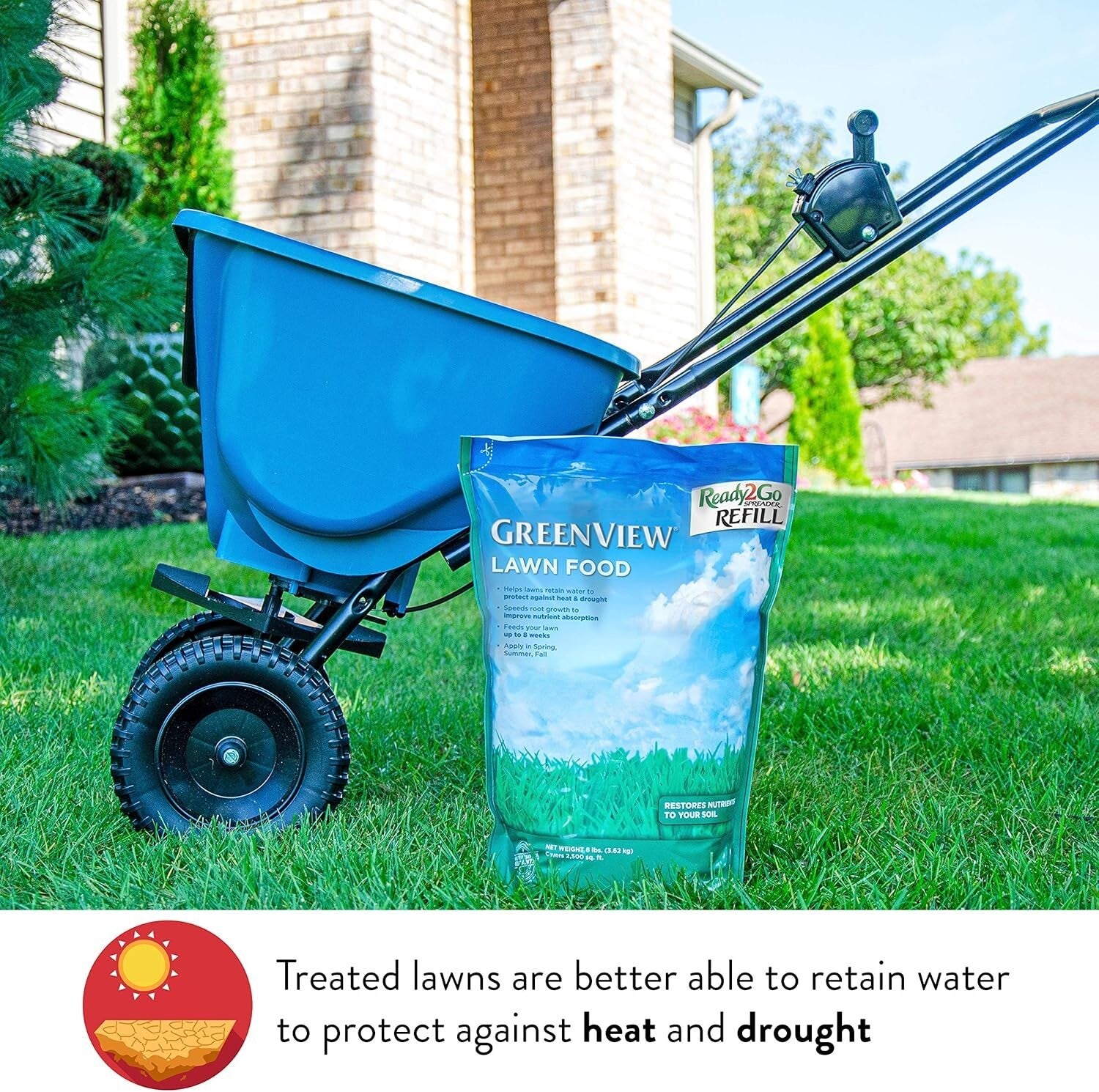 Multi-Purpose Lawn Food - 48 lb. Granule Fertilizer Covers 15,000 sq. ft.